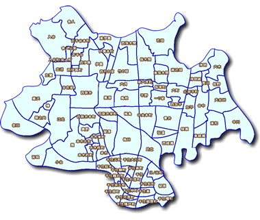 足立区の町名地図