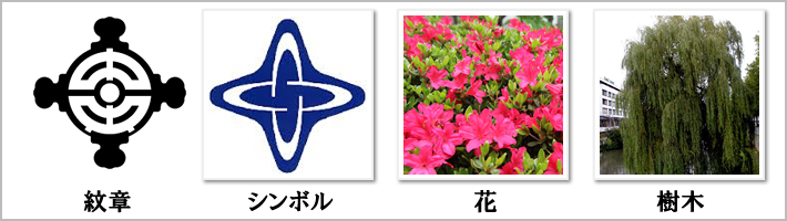 東京都中央区の紋章・鳥・花・樹木の写真